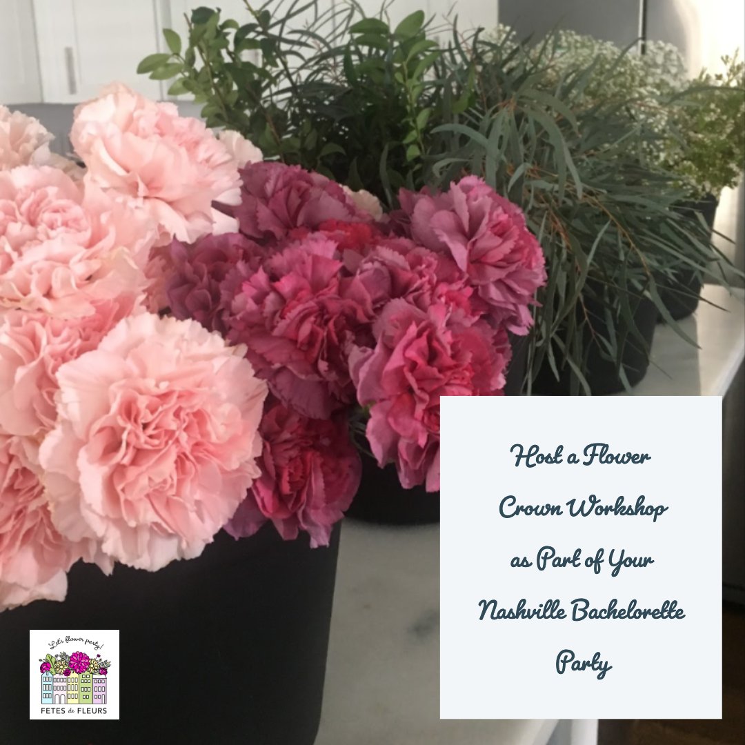 Flower Crown for a Bachelorette Party in Nashville